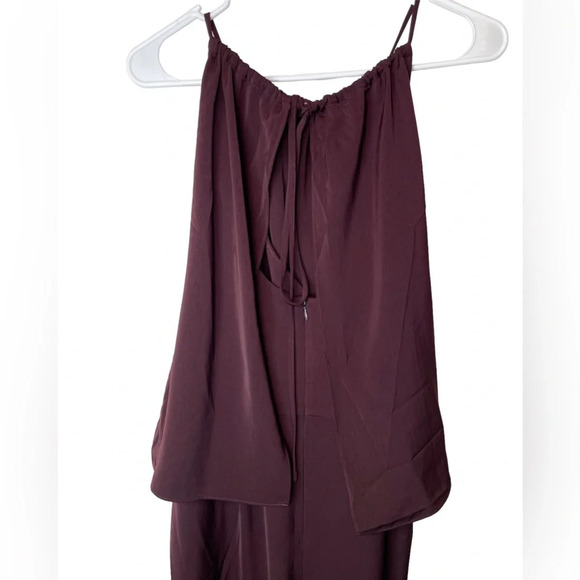 NWT Shona Joy Frill High Neck Maxi Dress Size 12 US Asymmetrical Hem - Picture 5 of 9